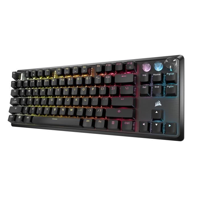 Gaming Keyboard - CORSAIR - K70 Pro TKL - MGX Hyperdrive Switches - RGB Backlighting - AZERTY