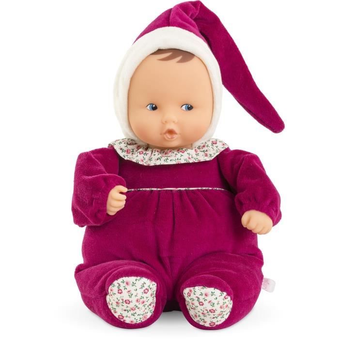 Doudou - COROLLE - Babipouce Rose Grenadine - 28 cm - vanilla scent - from birth