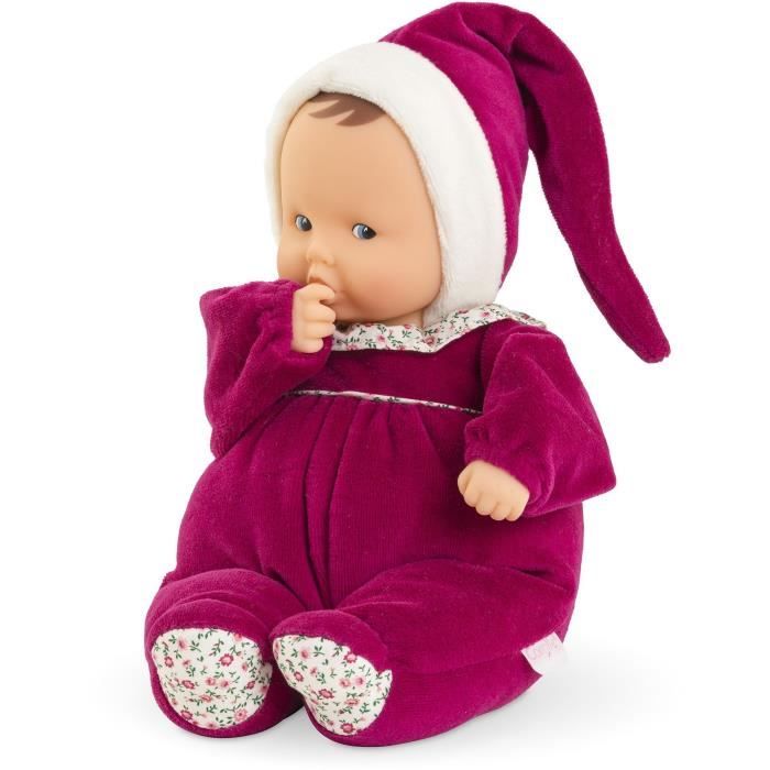 Doudou - COROLLE - Babipouce Rose Grenadine - 28 cm - vanilla scent - from birth