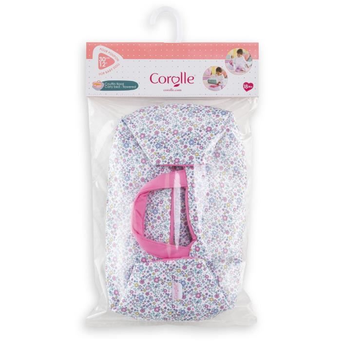 Baby doll accessories - COROLLE - Floral bassinet - for 30 cm baby doll - from 18 months