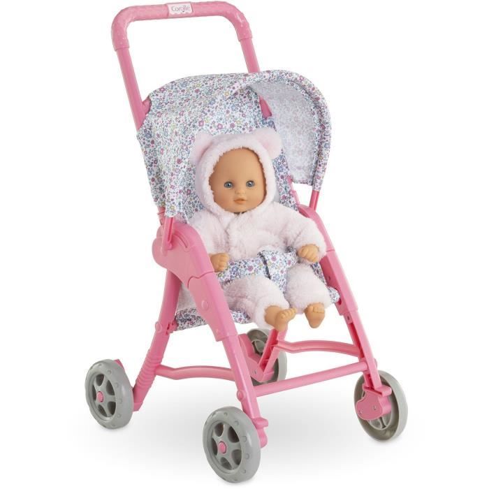 Baby doll accessories - COROLLE - Floral stroller - for 30 cm baby doll - from 18 months