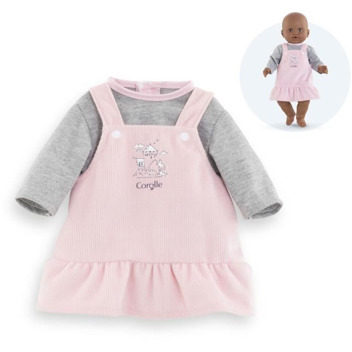 Dress and T-Shirt Banks of the Loire - COROLLE - Clothing - For 36cm Doll - From 2 years old