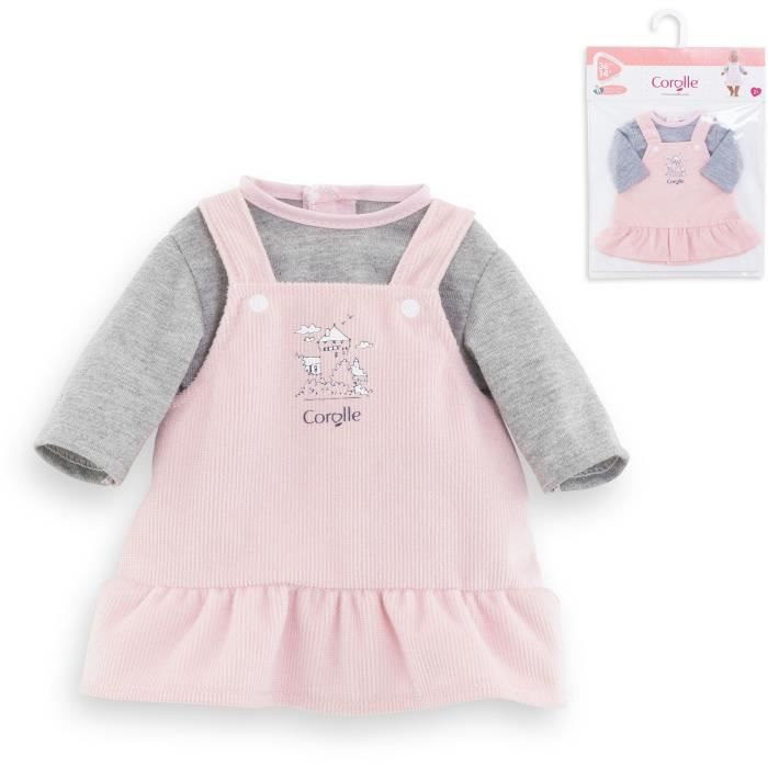 Dress and T-Shirt Banks of the Loire - COROLLE - Clothing - For 36cm Doll - From 2 years old