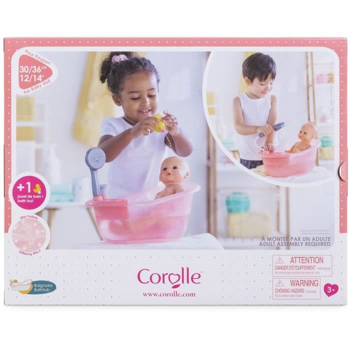 Baby doll accessory - COROLLE - Bathtub for 30 and 36cm baby doll - From 3 years old