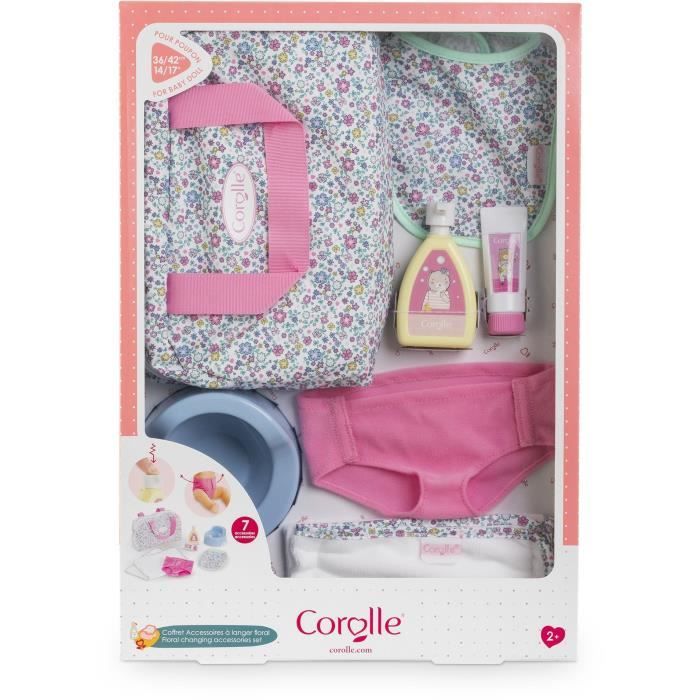 Baby accessories - COROLLE - Floral changing accessories set - 7 accessories - from 2 years old