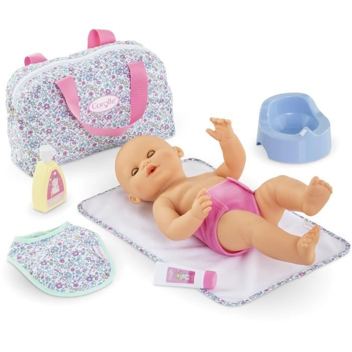 Baby accessories - COROLLE - Floral changing accessories set - 7 accessories - from 2 years old
