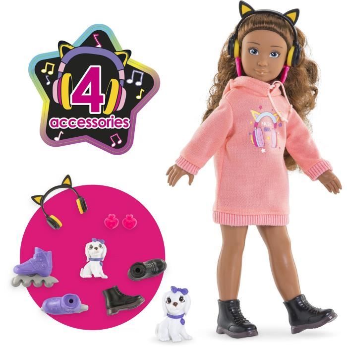 Fashion doll - COROLLE - Melody Music & Mode - 28 cm - 4 accessories - from 4 years old