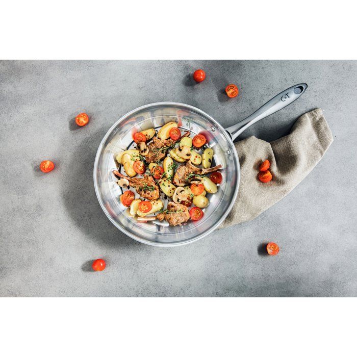 Cozy & Trendy 2803315 Stainless Steel Frying Pan - D 28 cm - All Heat Sources Including Induction