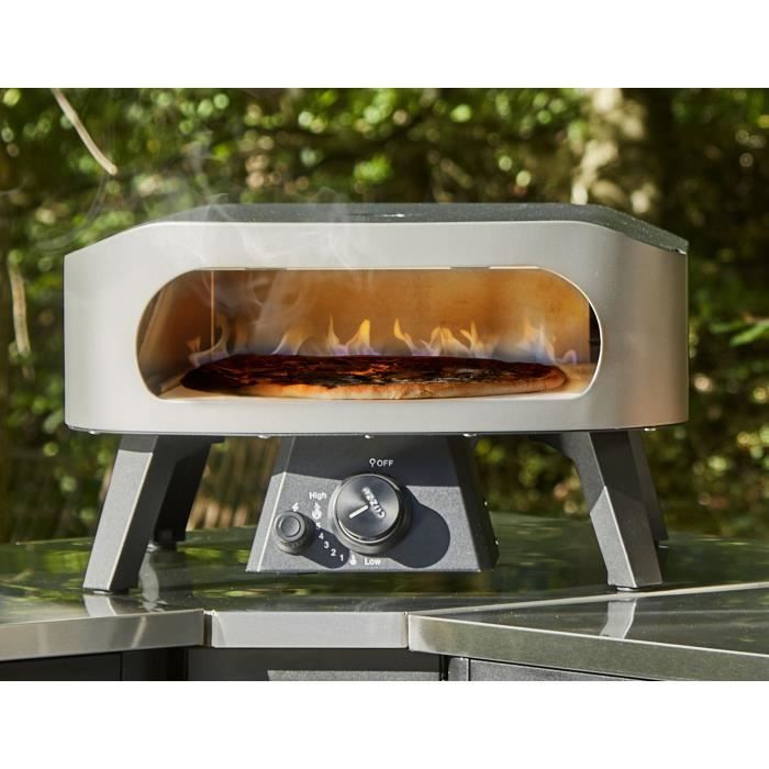 Pizza oven - COZZE - 13 - Gas - 6 KW - Up to 450°C - Thermometer included - Door