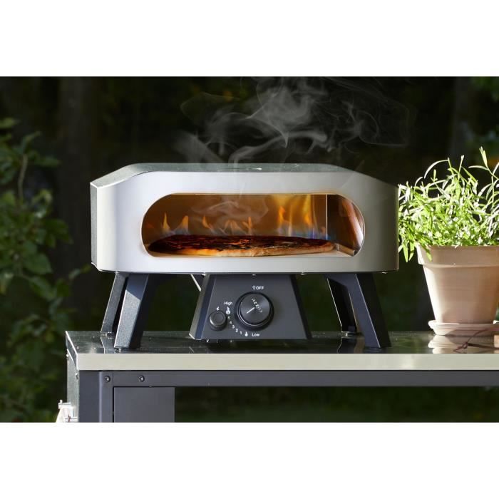 Pizza oven - COZZE - 13 - Gas - 6 KW - Up to 450°C - Thermometer included - Door