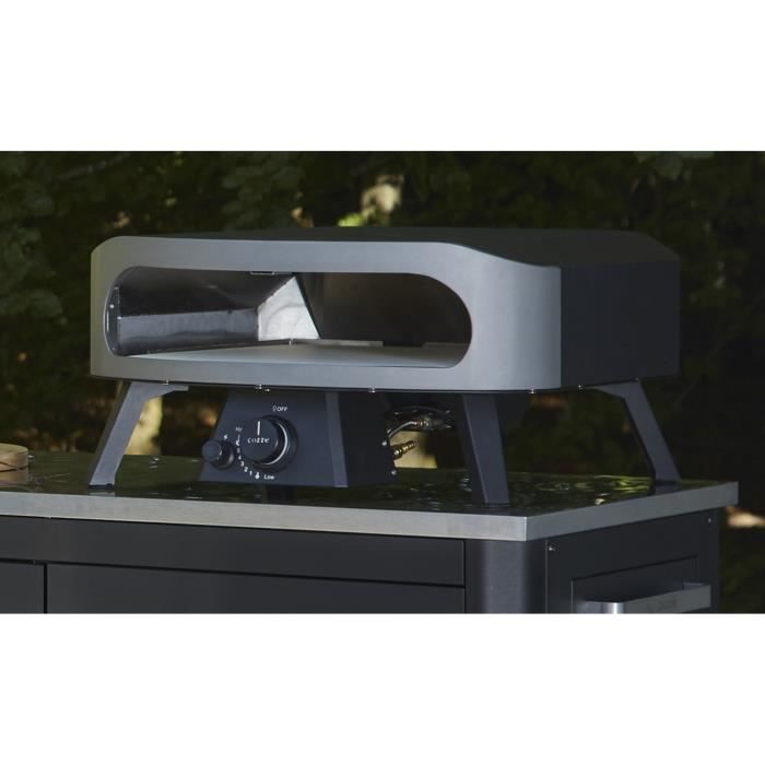 Pizza oven - COZZE - 17 - Gas - 8 KW - Up to 450°C - Thermometer included - Door