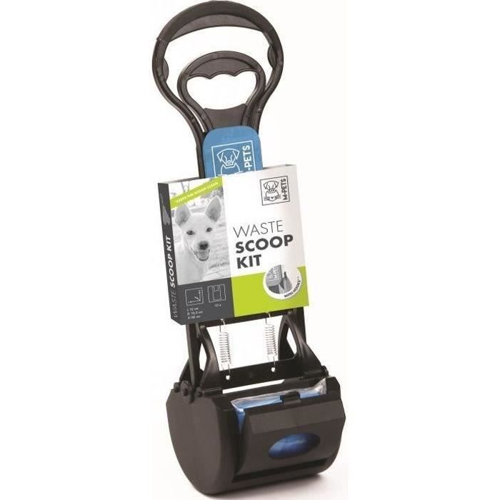 M -PETS KIT A LOCED WASTE SCOOP KIT - 38x12x10.5cm - Black and blue - For dogs