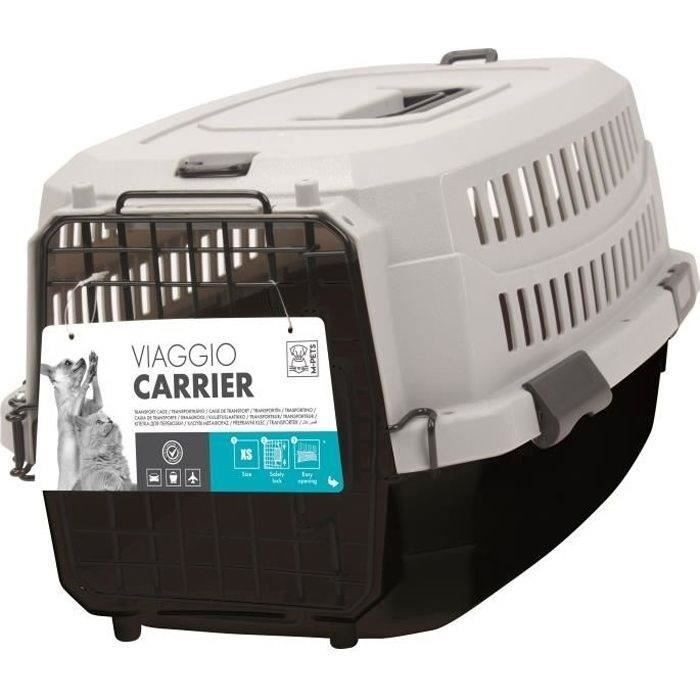 M -pets Viaggio Carrier M - 68x47.6x45cm - black and gray - for dog