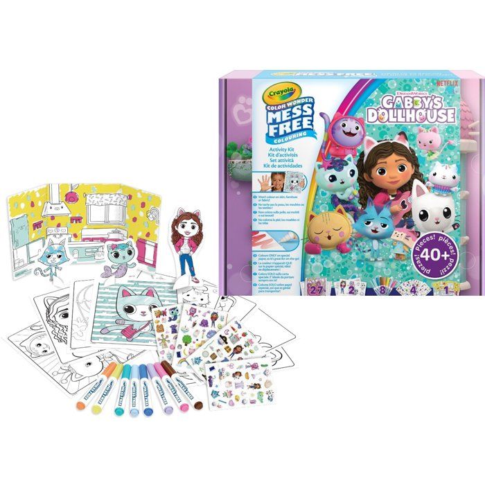 Coloring - CRAYOLA - Color Wonder Activity Kit Gabby's Dollhouse - Colorful activity box! Ages 3 and up