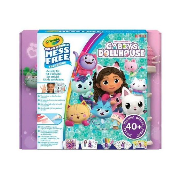 Coloring - CRAYOLA - Color Wonder Activity Kit Gabby's Dollhouse - Colorful activity box! Ages 3 and up