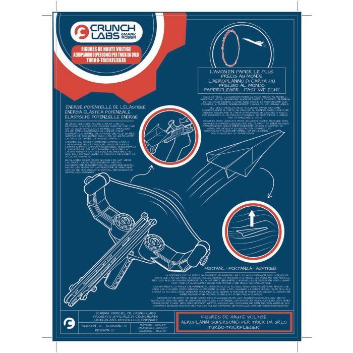 Kit scientifique - CRUNCHLABS - Lanceur d'avions - Aérodynamique - 5 modeles