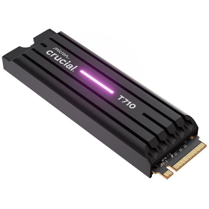 CRUCIAL - Internal SSD - T710 - 2 TB - with heat sink - PCIe Gen5 NVMe M.2