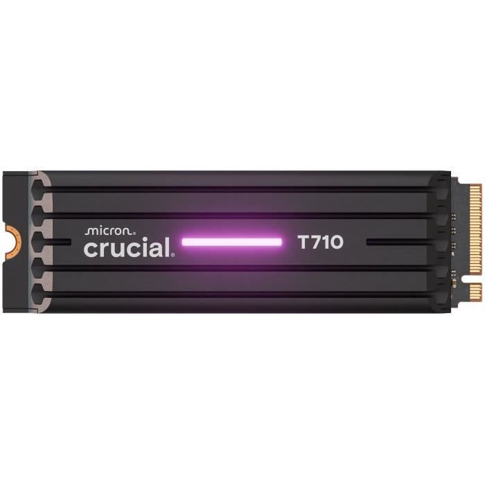 CRUCIAL - Internal SSD - T710 - 2 TB - with heat sink - PCIe Gen5 NVMe M.2