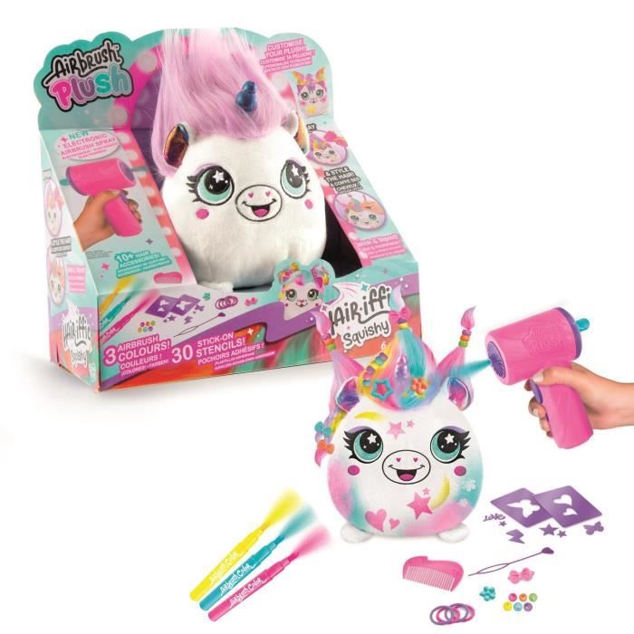 Canal Toys - Airbrush Plush - Squishy Hair'iffic plush to style and decorate with electronic spray, markers, -AIR 040- random