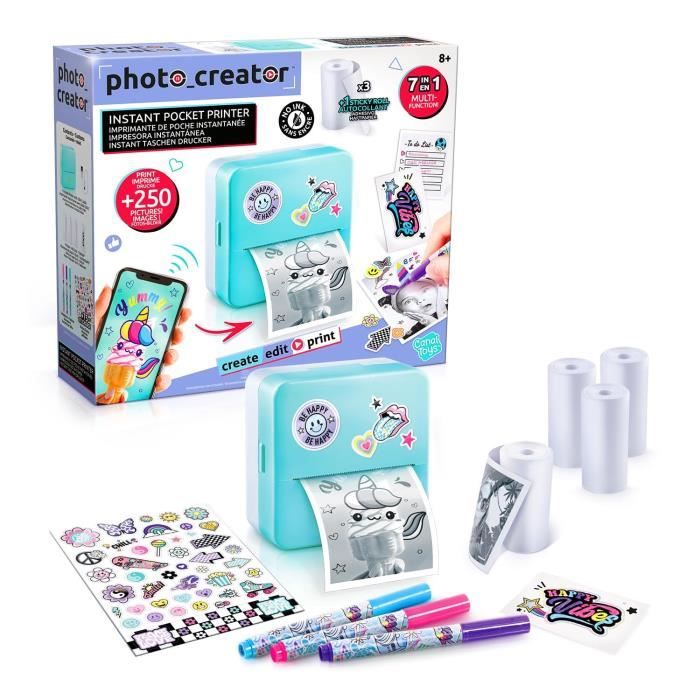 Canal Toys - Photo Creator Pocket Instant Printer - Thermal and economical printing - CLK 017