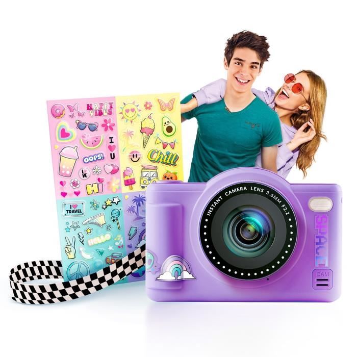 Canal Toys - Photo Creator - Pop Color Digital Camera Purple - With 32GB SD Card Included