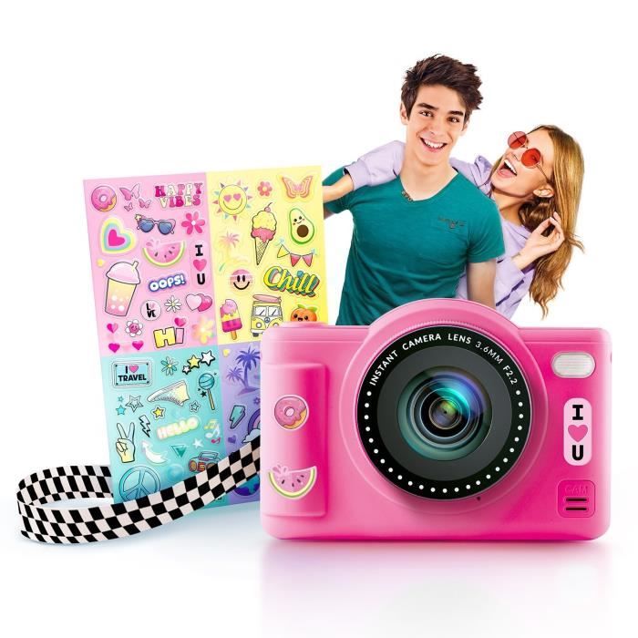 Canal Toys - Photo Creator - Pop Digital Camera Pink Color - With 32GB SD card included