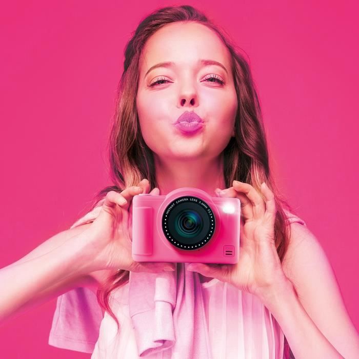 Canal Toys - Photo Creator - Pop Digital Camera Pink Color - With 32GB SD card included