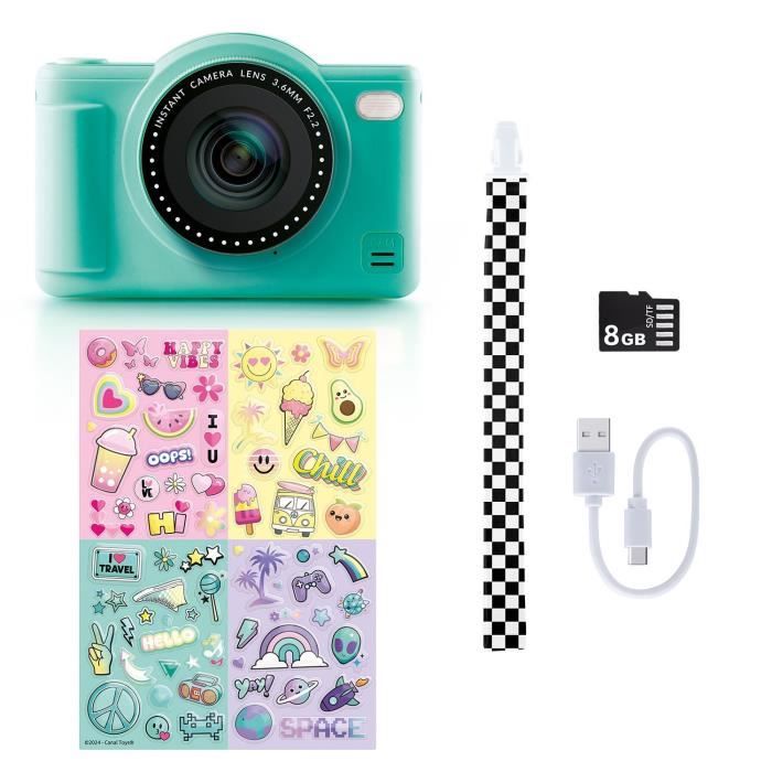 Canal Toys - Photo Creator - Pop Digital Camera Green Color - With 32GB SD card included