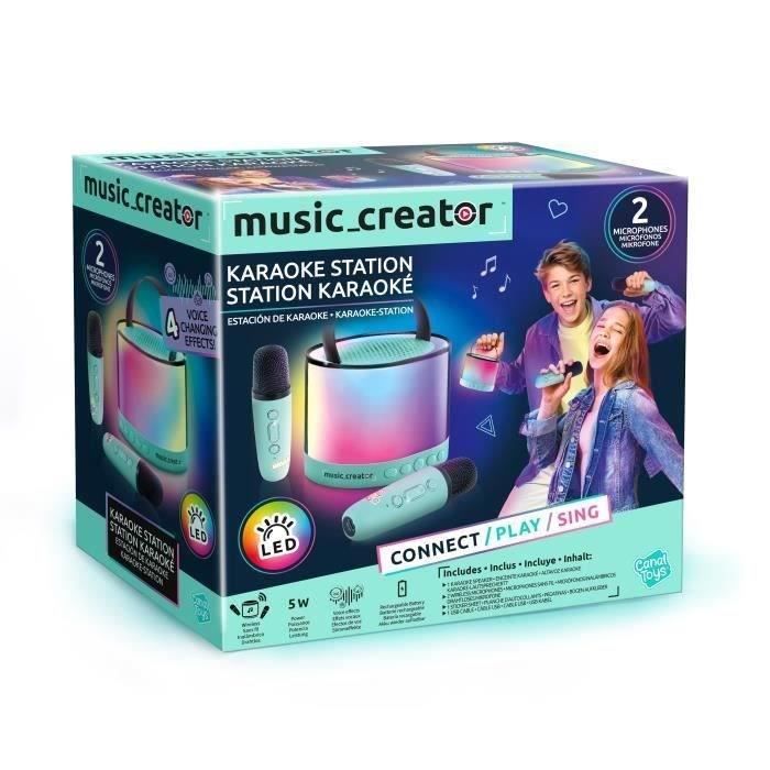 Canal Toys - Music Creator - Mini Karaoke Station - Luminous speaker with 2 wireless microphones - INF 044