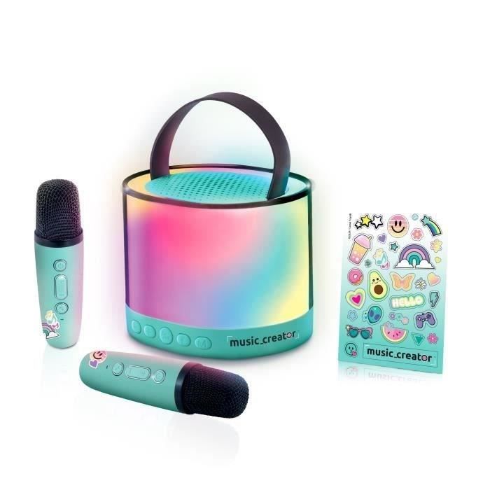 Canal Toys - Music Creator - Mini Karaoke Station - Luminous speaker with 2 wireless microphones - INF 044