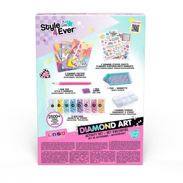Canal Toys - STYLE 4 EVER - Diamond Art Kit - Compatible with the Diamond Art LED case - OFG 321