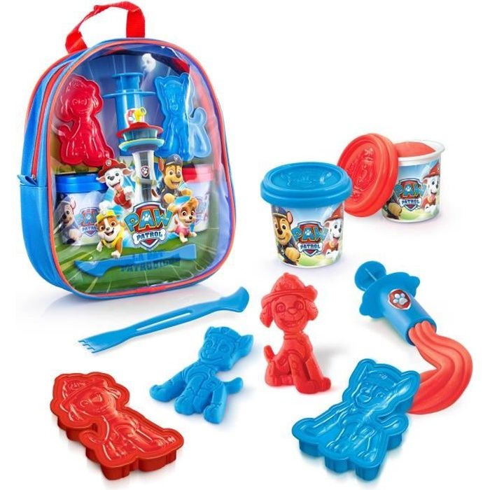 Pat Patrol - Backpack filled with modeling clay and accessories - Creative Leisure - PPC 031 - Canal Toys