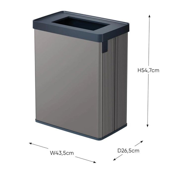 Recycling bin - VERTO - CURVER - 54 L - Pearl grey
