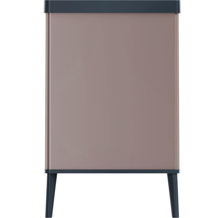 Floor-standing bin - VERTO - CURVER - Touch opening - 54 L - Pearl pink