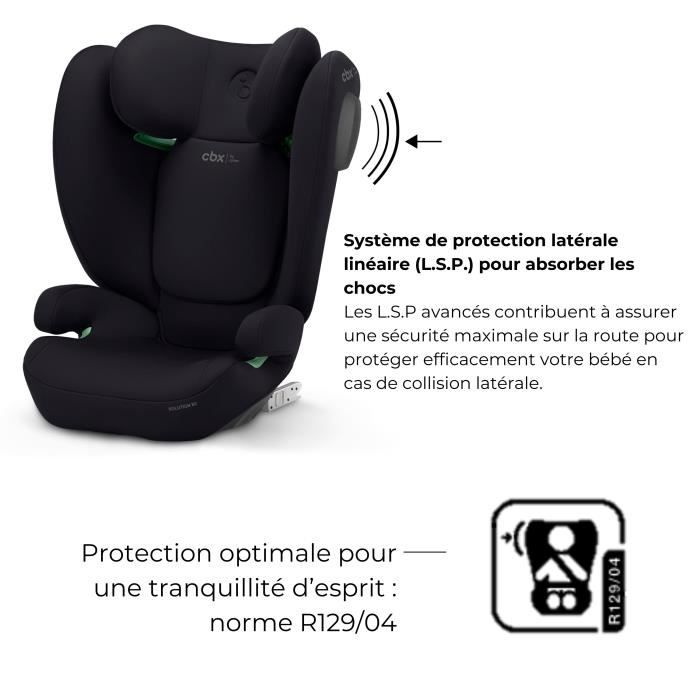 CBX by CYBEX SOLUTION B3 I-FIX car seat 3 to 12 years - Group 2/3 - 100 to 150 cm Black | black