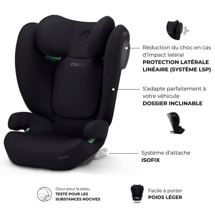 CBX by CYBEX SOLUTION B3 I-FIX car seat 3 to 12 years - Group 2/3 - 100 to 150 cm Black | black