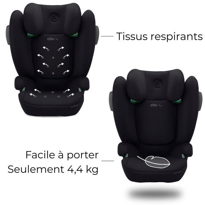 CBX by CYBEX SOLUTION B3 I-FIX car seat 3 to 12 years - Group 2/3 - 100 to 150 cm Black | black