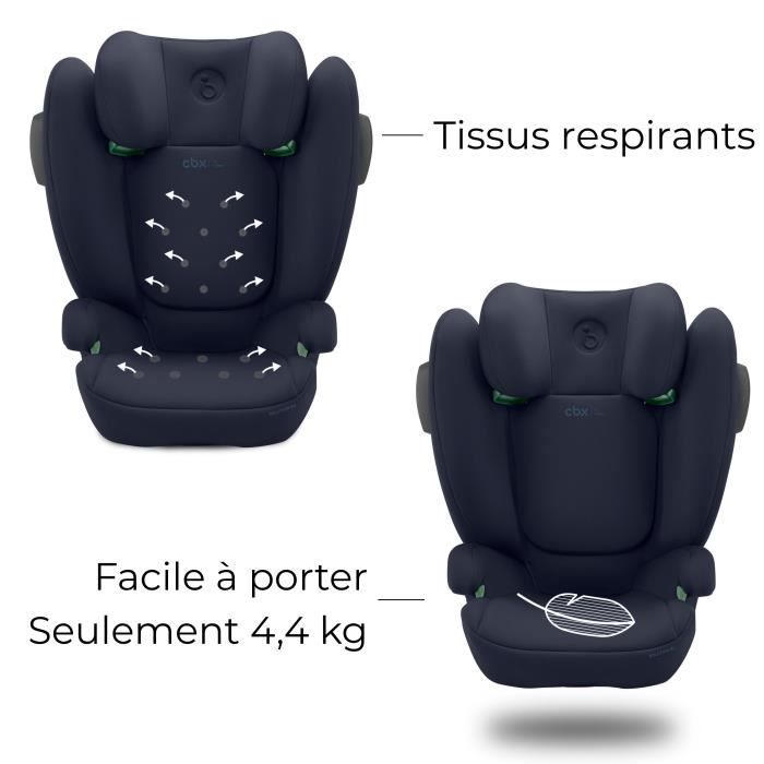 Car seat - CYBEX - Solution B3 i-fix - Group 2/3 - Reclining - Bay Blue