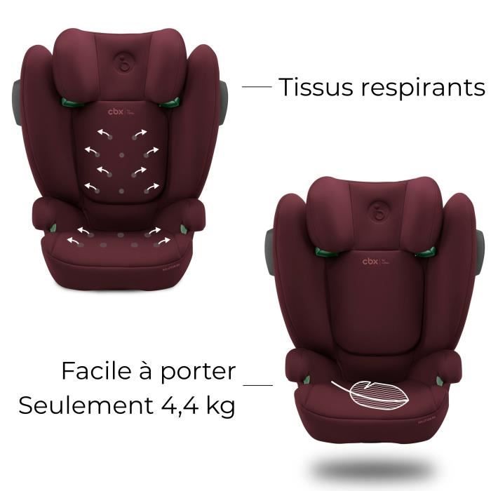 Car seat - CYBEX - Solution B3 i-fix - Dynamic - Group 2/3 - Reclining - Red