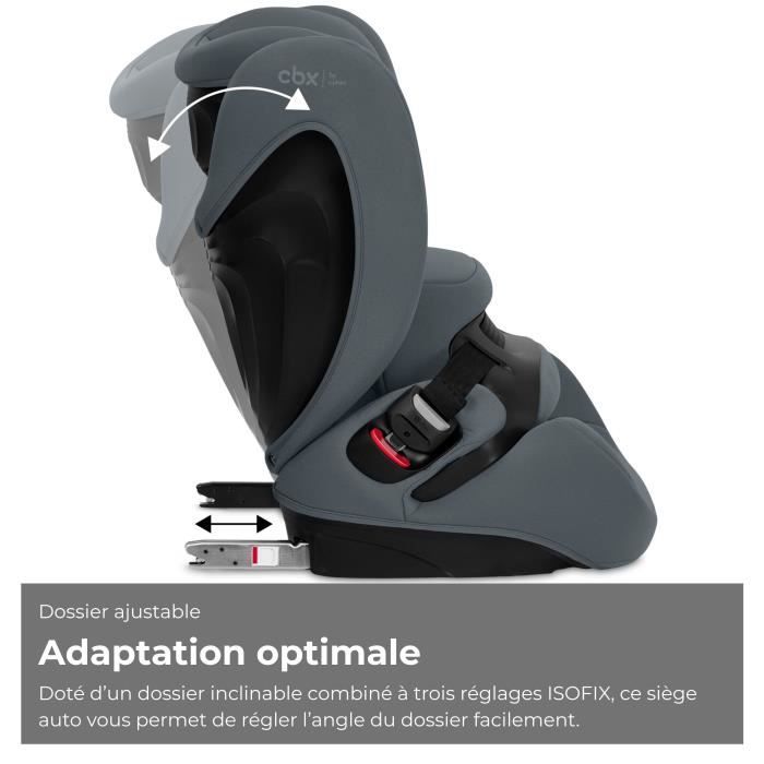 CBX BY CYBEX - Car seat Gr. 1/2/3 Pallas B i-Size Cobblestone Grey-Dark Gray - Gray