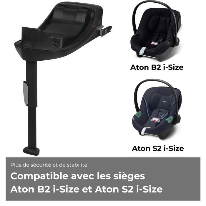 CYBEX Isofix base - Compatible Aton S2 i-size and Aton B2 i-size - Ultra compact - Black
