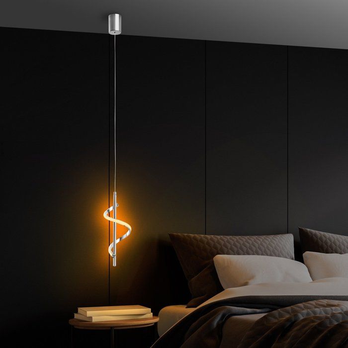 D BY M.RED Chrome Chandelier - Chrome-Plated Metal - Modern Design - Glossy Finish