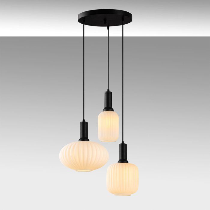 Suspension lustre D BY M.RED Black - Métal et verre - Elégant - Ambiance chaleureuse