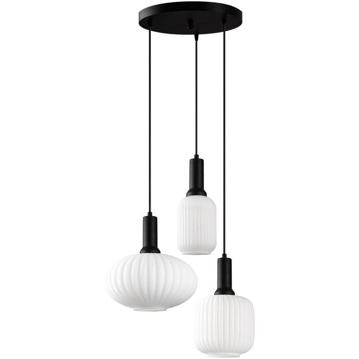 Suspension lustre D BY M.RED Black - Métal et verre - Elégant - Ambiance chaleureuse