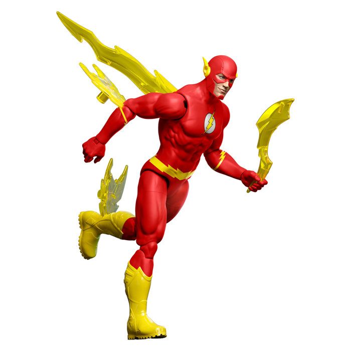 Articulated Figure - DC Premier - Flash 16.5 cm - 22 points of articulation - Speed effect accessories - Ages 4 and up