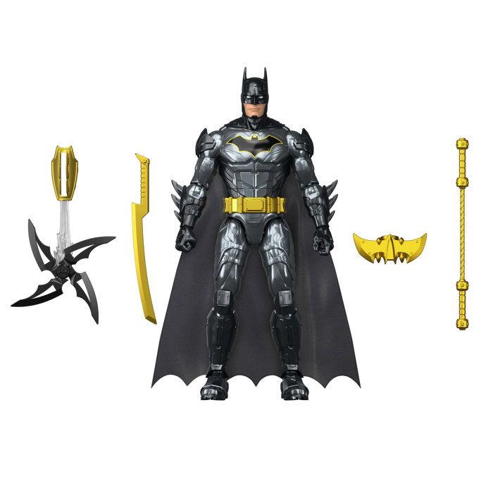 Articulated Figure - DC - Batman: Enemy of Crime, 30 cm - Over 25 sounds and phrases - Includes 4 weapons - Ages 4 and up