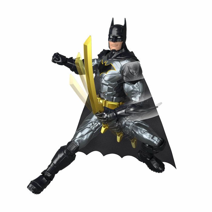 Articulated Figure - DC - Batman: Enemy of Crime, 30 cm - Over 25 sounds and phrases - Includes 4 weapons - Ages 4 and up