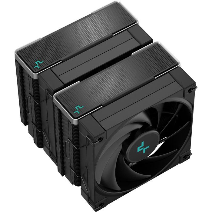 DEEPCOOL AK620 Zero Dark CPU cooler (Black) - 2x120mm - Intel LGA 1700/1200/115x/20xx compatible - AMD AM5/AM4