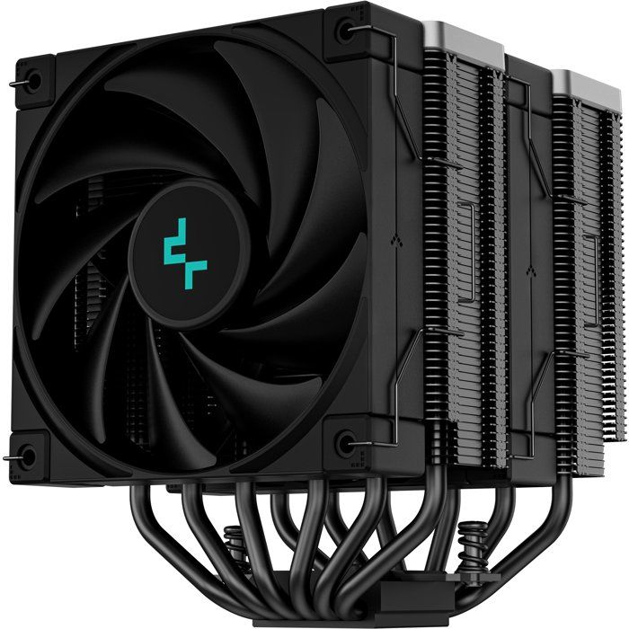 DEEPCOOL AK620 Zero Dark CPU cooler (Black) - 2x120mm - Intel LGA 1700/1200/115x/20xx compatible - AMD AM5/AM4