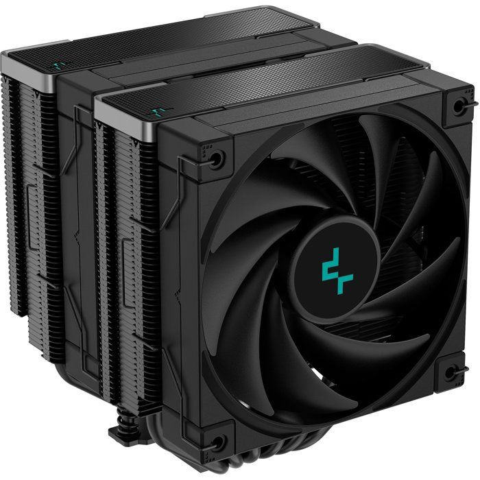 DEEPCOOL AK620 Zero Dark CPU cooler (Black) - 2x120mm - Intel LGA 1700/1200/115x/20xx compatible - AMD AM5/AM4
